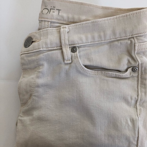 LOFT Denim - Loft Distressed Relaxed-Skinny Jeans (petite)